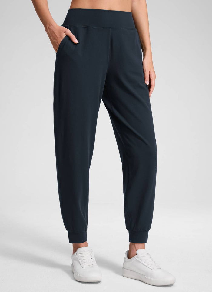 CRZ YOGA Women's Butterluxe Yoga High Rise Pocket Jogger 28" True Navy