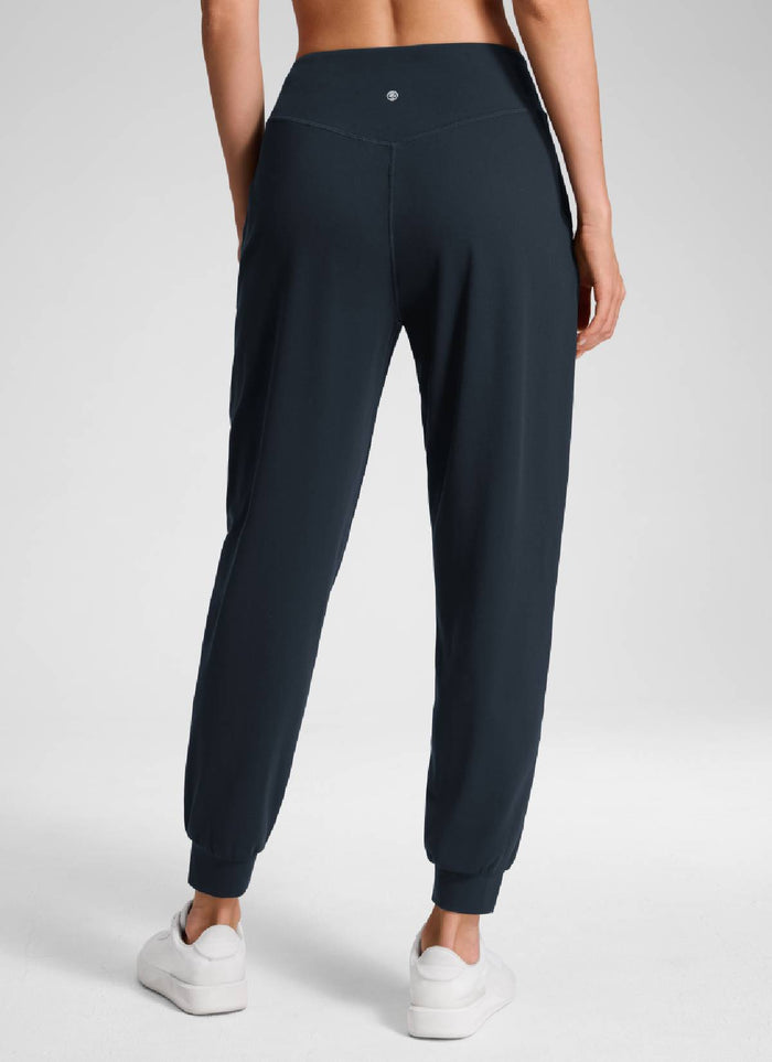 CRZ YOGA Women's Butterluxe Yoga High Rise Pocket Jogger 28" True Navy