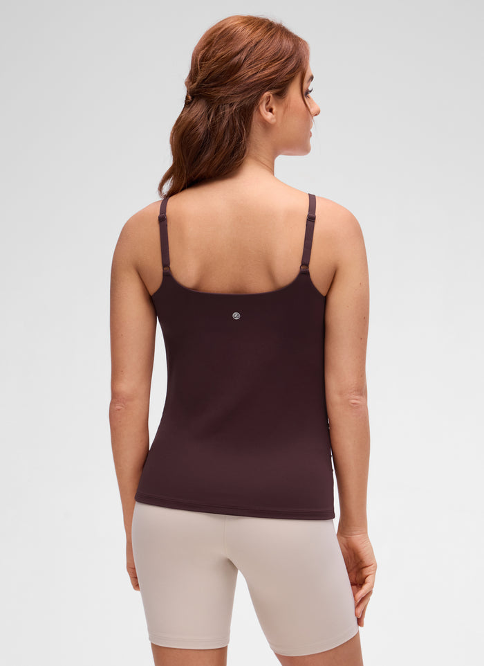 CRZ YOGA Women's Butterluxe Maternity Hip Length Clasps Nursing Tank Ripe Plum