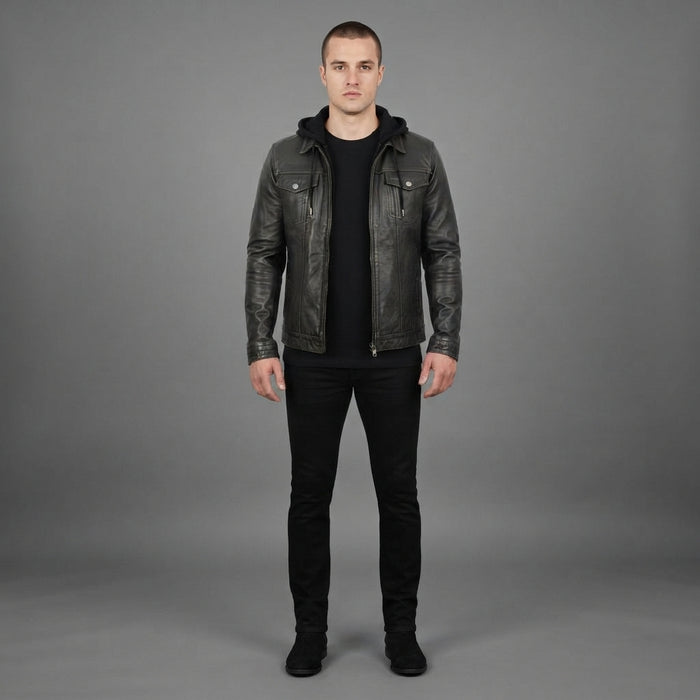 Buy XRAY Men's Slim Fit Vegan Leather Jacket