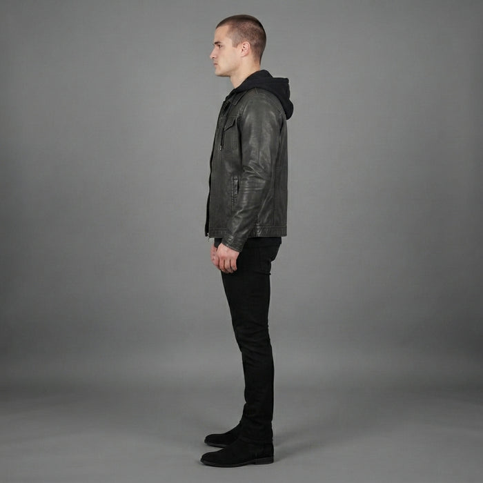 Buy XRAY Men's Slim Fit Vegan Leather Jacket