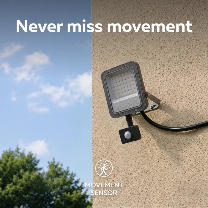 Calex LED Floodlight 30W - 4000K - IP65 - Grey