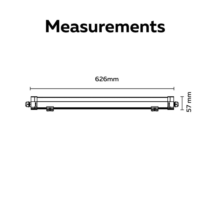 Calex Performance LED Batten - IP65 - 60cm