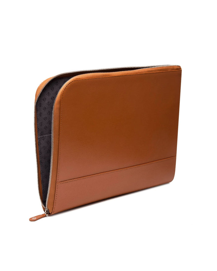 Capra Large Zip Pouch Tan
