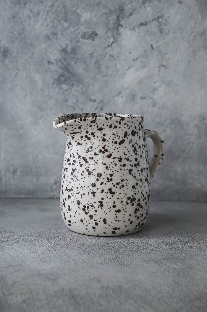 Ceramic Splatterware Pitcher