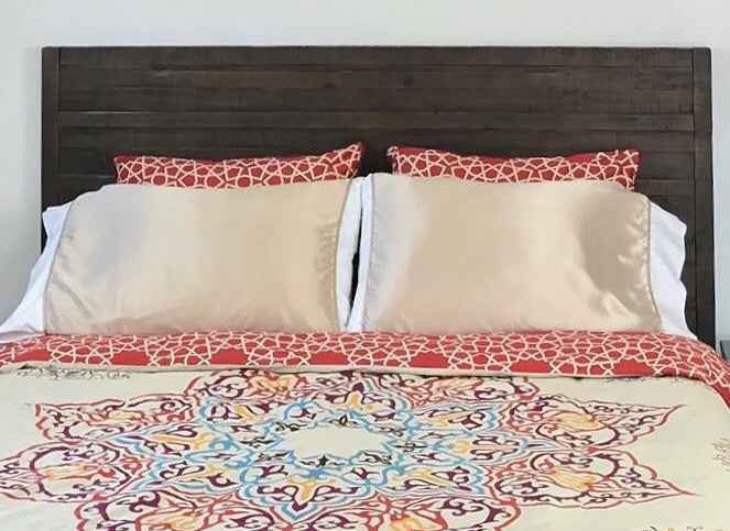 Champagne Silk Pillowcase for Luxurious Sleep and Hair Care