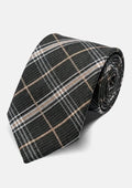 Charcoal Camel Plaid Tie - SARTORO