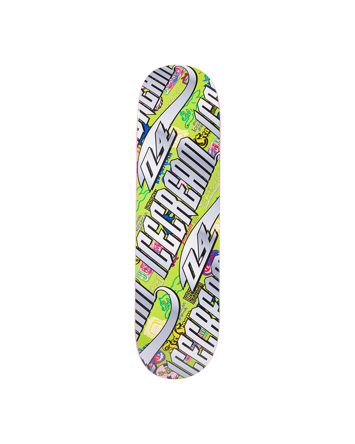 Chrome Logo Aop Skate Deck