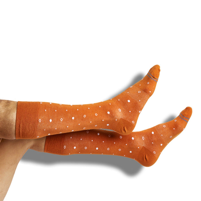 CiderOrange Dress Socks 4 Pack - SARTORO