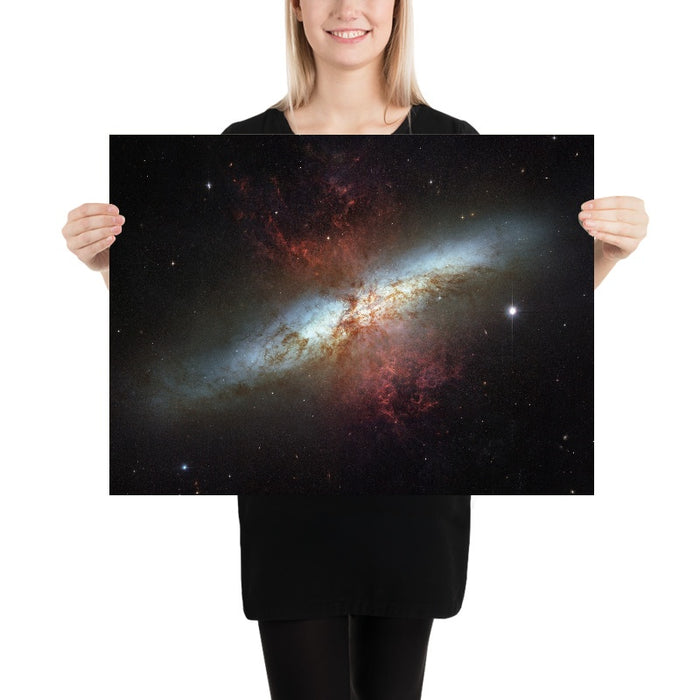 Cigar Galaxy (Messier 82) – Hubble Space Telescope Image