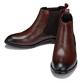 Coffee Brown Chelsea Boots - 2.8 Inches Taller - SARTORO