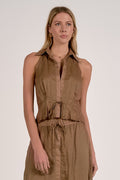 Collared Halter Top