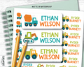 Construction Vehicles Name Labels . Personalized Belonging Labels - Scrap Bits