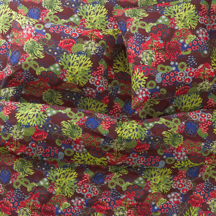 Cora Cotton Sheets - Garnet Fitted Sheet / Queen