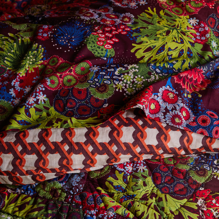Cora Cotton Sheets - Garnet Fitted Sheet / Queen