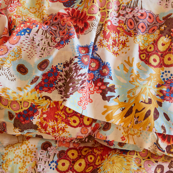 Cora Cotton Sheets - Pearl Fitted Sheet / Cot