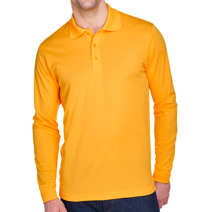Core 365 Pinnacle Performance Long-Sleeve Piqué Polo
