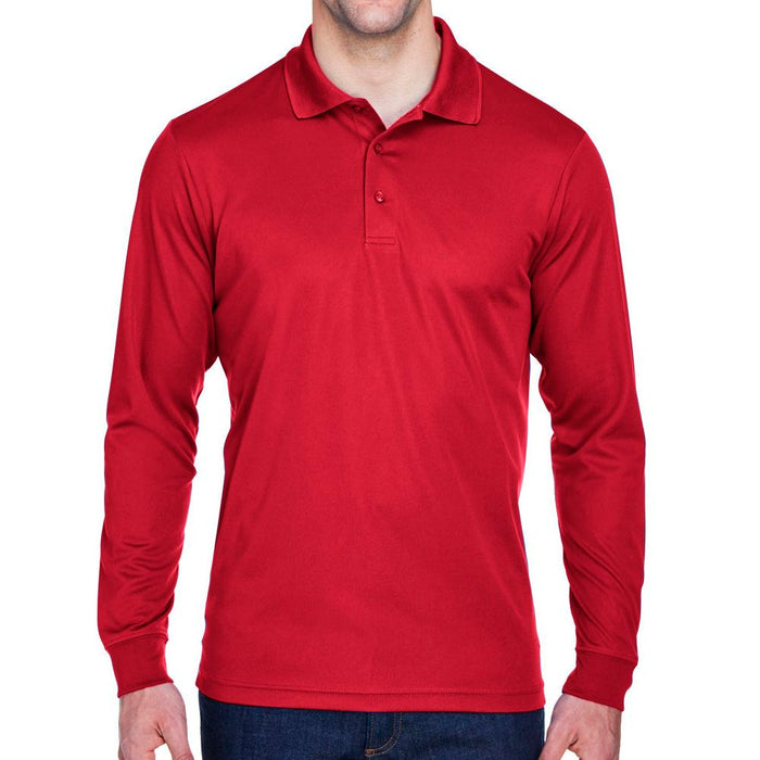 Core 365 Pinnacle Performance Long-Sleeve Piqué Polo