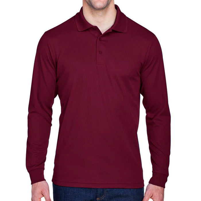 Core 365 Pinnacle Performance Long-Sleeve Piqué Polo