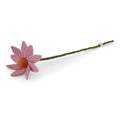 Light pink wool felt Cosmos flower by Gry & Sif, handmade in Nepal from New Zealand wool, perfect for decorative arrangements.