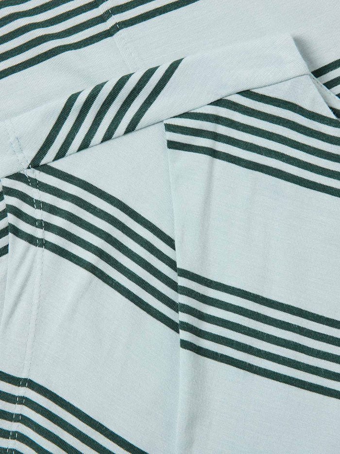 Cotton Blend Slash Neck T-Shirt