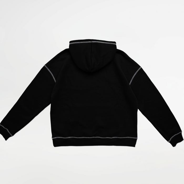 Crest Stitch Hoodie - Black