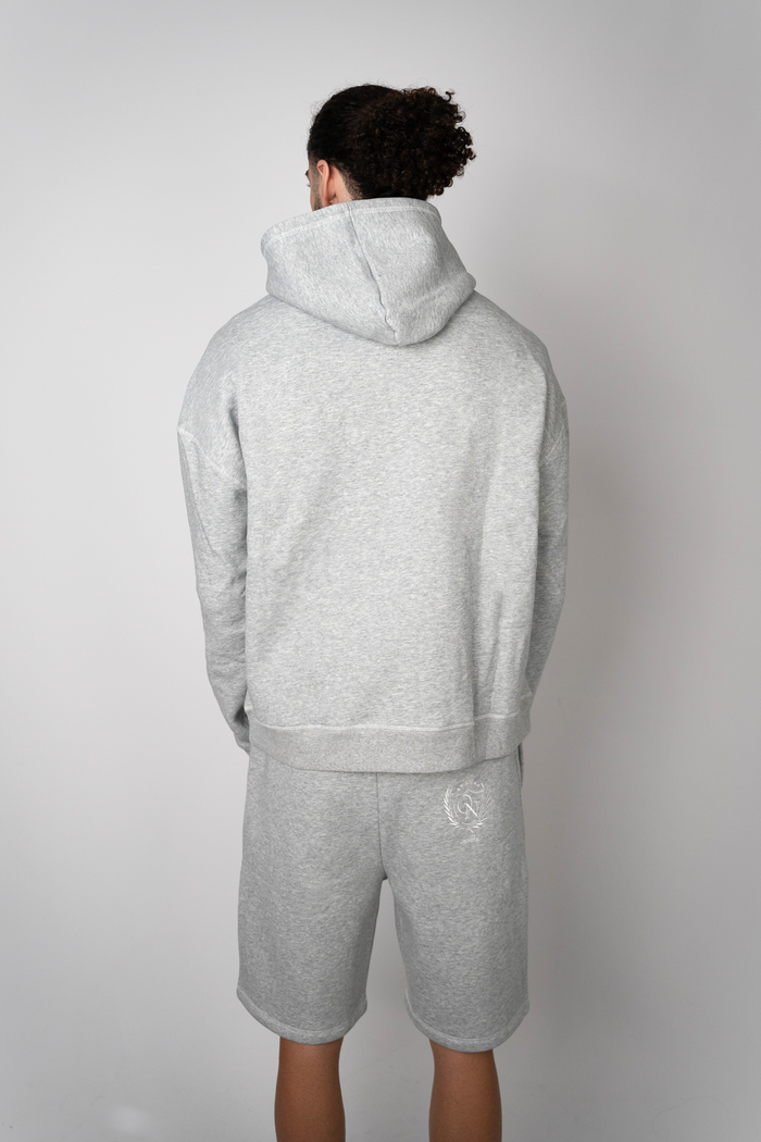 Crest Stitch Hoodie - Grey