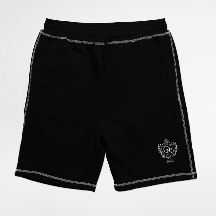 Crest Stitch Shorts - Black