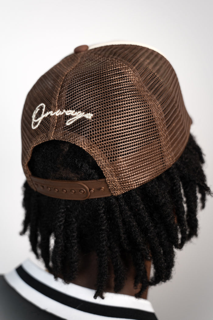 Crest Trucker Cap - Brown