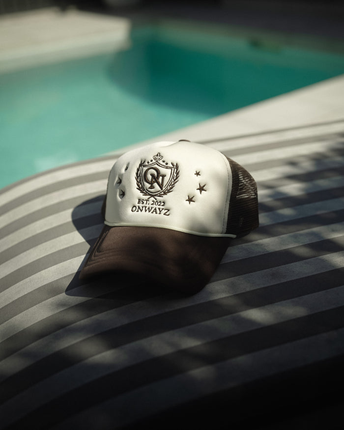 Crest Trucker Cap - Brown