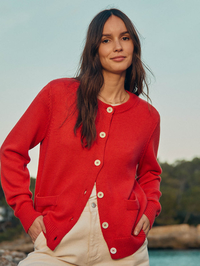 Crew Neck Cardigan
