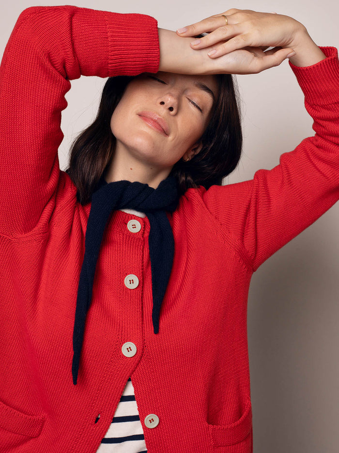 Crew Neck Cardigan