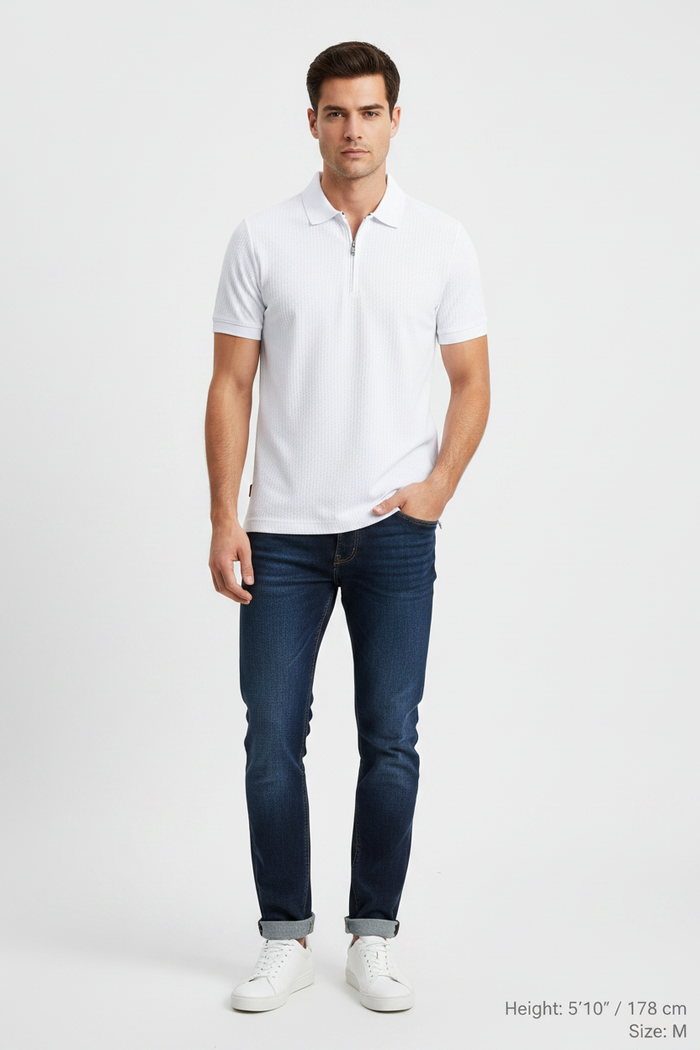 The Linvar White Polo - Front