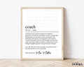 Coach Definition Print, Personalized Digital Wall Art . 5 Digital Print Sizes - Scrap Bits