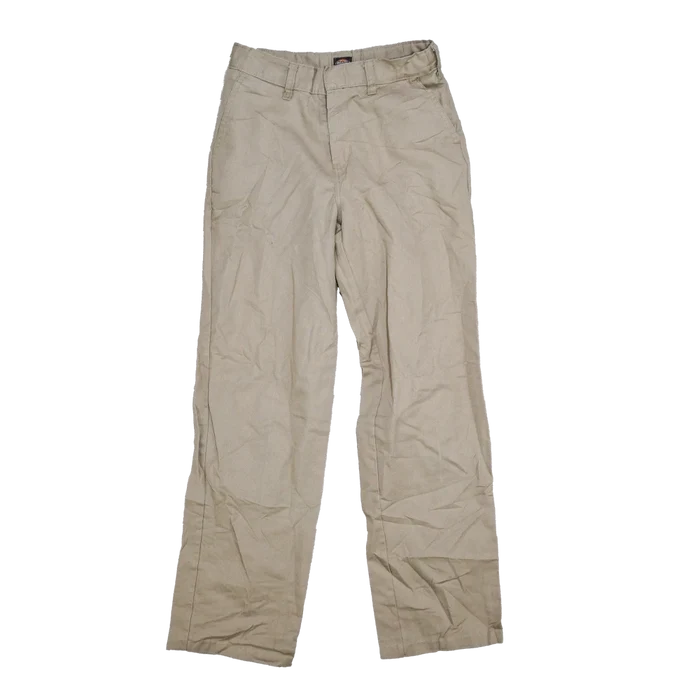 Dickies Khaki Trousers - 27x29, XSmall - Army & Outdoors - Work Trousers