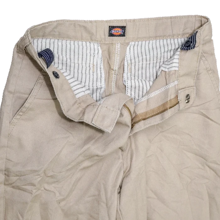 Dickies Khaki Trousers - 27x29, XSmall - Army & Outdoors - Work Trousers
