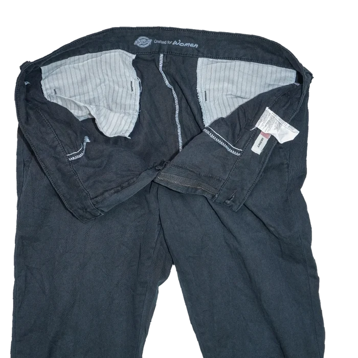 Dickies Women's Black Skinny Trousers - Large - Army & Outdoors - Work Trousers