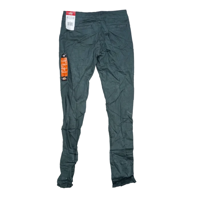 Dickies Women's Green Trousers - Size 1, Small - Army & Outdoors - Dress Trousers