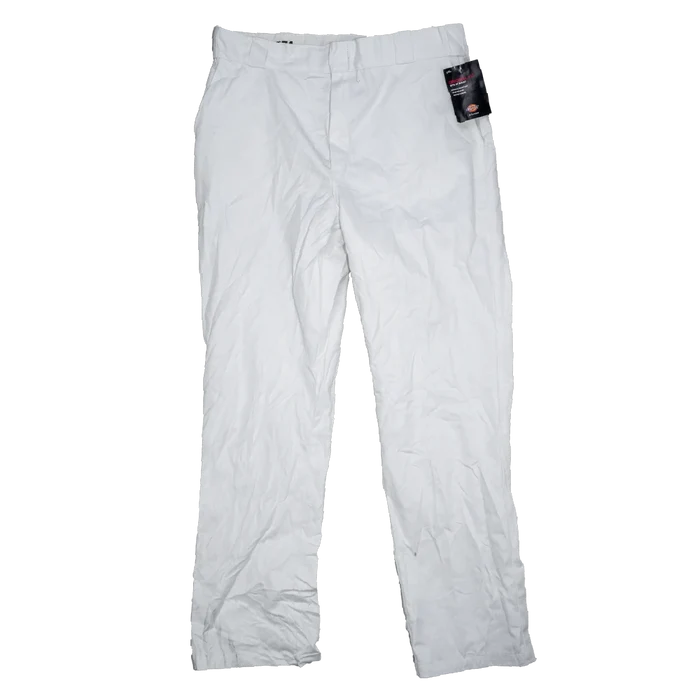 Dickies Women's White 874 Work Trousers - Size 14, Medium - Army & Outdoors - Dress Trousers