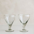Dimpled Footed Glass Set of Four