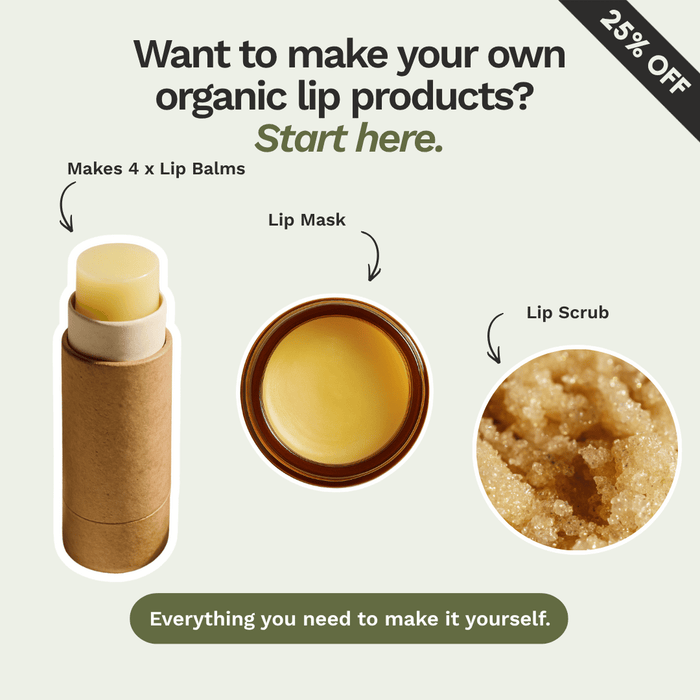 DIY Organic Lip Balm / Care Kit - 3 DIY Projects