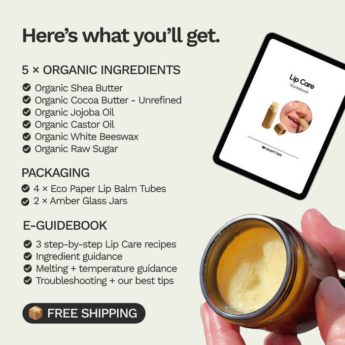 DIY Organic Lip Balm / Care Kit - 3 DIY Projects