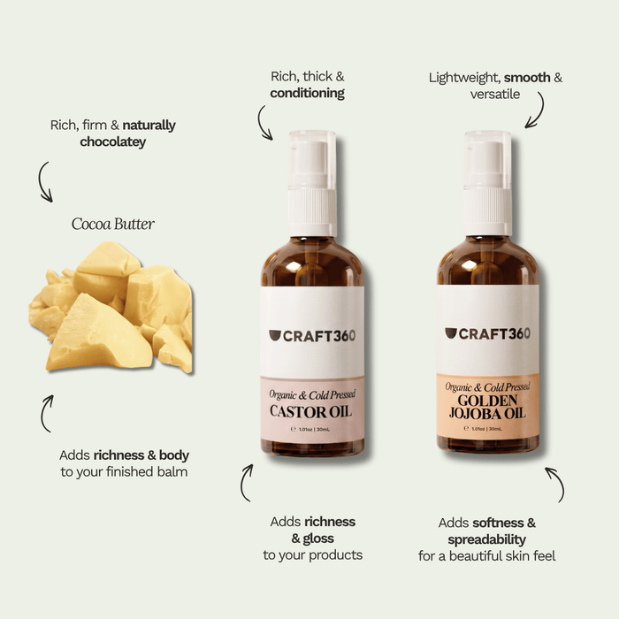 DIY Organic Lip Balm / Care Kit - 3 DIY Projects
