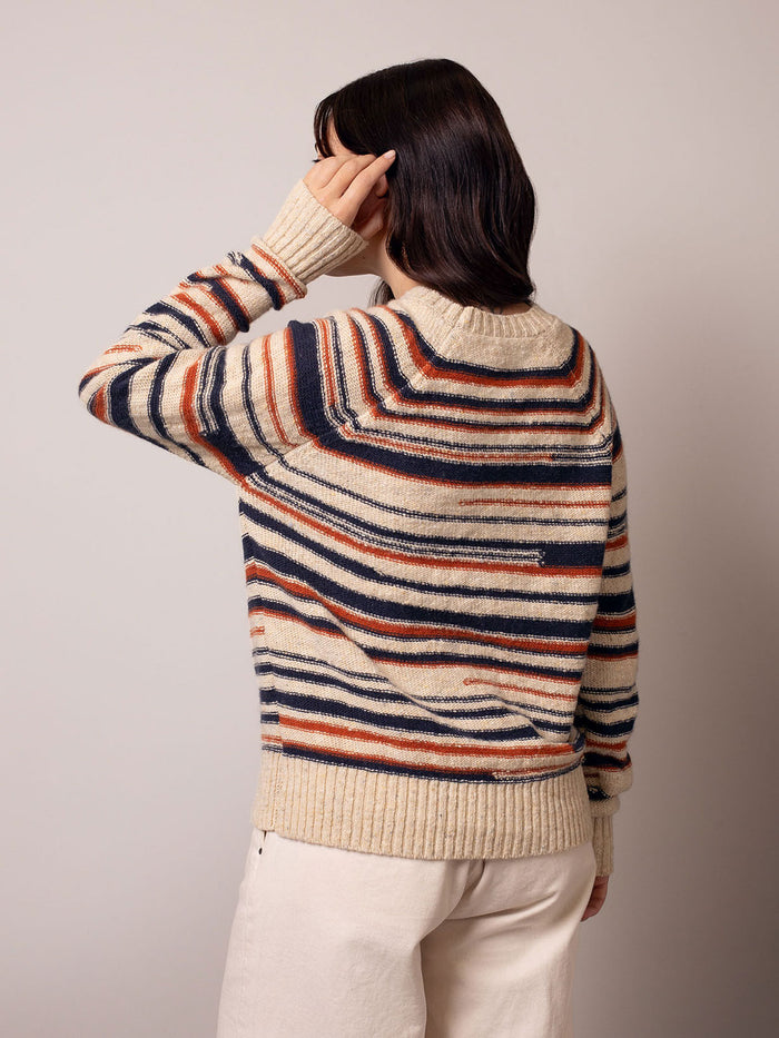 Donegal Blend Broken Stripe Jumper