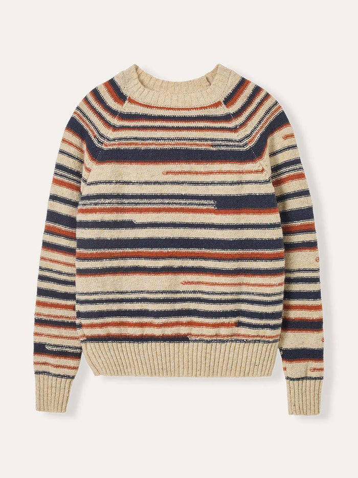Donegal Blend Broken Stripe Jumper