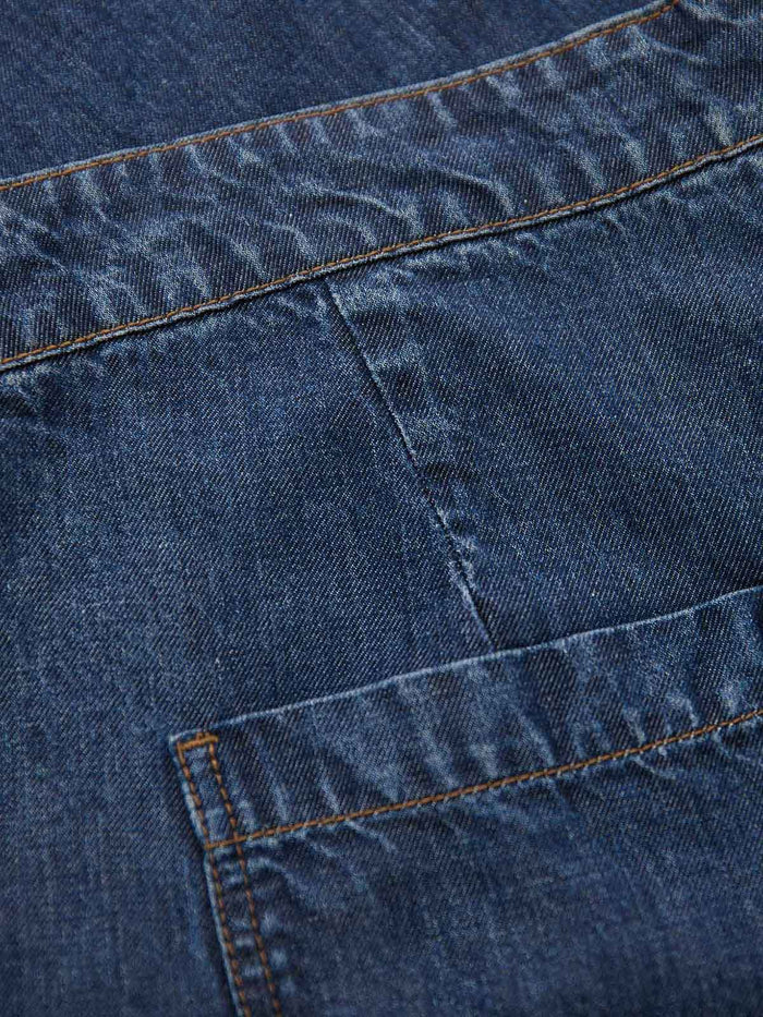 Drape Denim Culottes