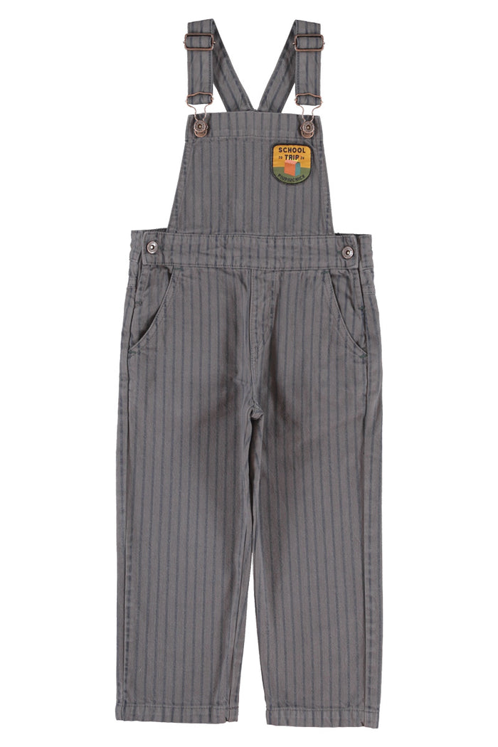 Dungarees Grey with Black Stripes