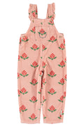 Dungarees Pink with Big Flowers