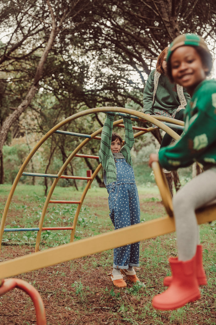Dungarees Washed Navy Denim with Stars