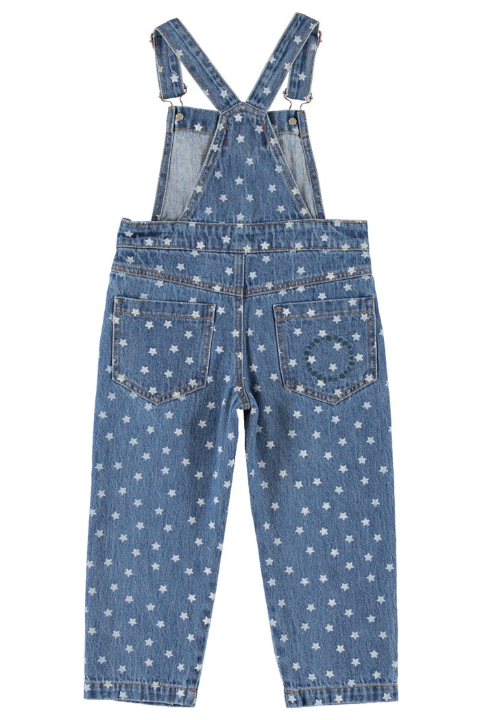 Dungarees Washed Navy Denim with Stars
